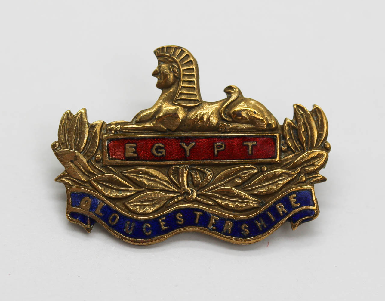 Gloucestershire Regiment Enamelled Sweetheart Brooch