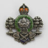 WWI 238th Canadian Forestry Battalion C.E.F. Sterling Silver & Enamel Sweetheart Brooch