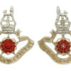 Pair of Loyal Regiment Anodised (Staybrite) Collar Badges