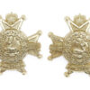 Pair of Sherwood Foresters (Notts & Derby Regiment) Anodised (Staybrite) Collar Badges