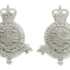 Pair of Cambridge University O.T.C.  Anodised (Staybrite) Collar Badges