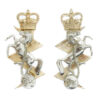 Pair of Royal Electrical & Mechanical Engineers (R.E.M.E.) Anodised (Staybrite) Collar Badges
