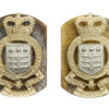 Pair of Royal Army Ordnance Corps (R.A.O.C.) Anodised (Staybrite) Collar Badges