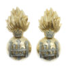 Pair of Royal Highland Fusiliers Anodised (Staybrite) Collar Badges