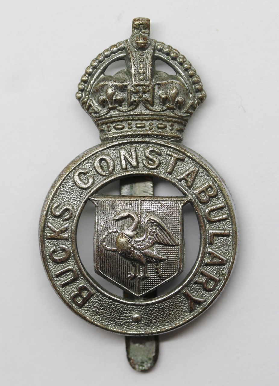 Buckinghamshire Constabulary Cap Badge - King's Crown