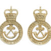 Pair of Sherwood Rangers Yeomanry Anodised (Staybrite) Collar Badges