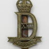 22nd Dragoons Cap Badge - King's Crown
