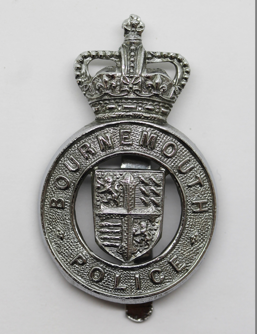 Bournemouth Police Cap Badge - Queen's Crown