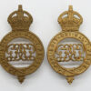 Pair of Grenadier Guards Shoulder Titles - King's Crown