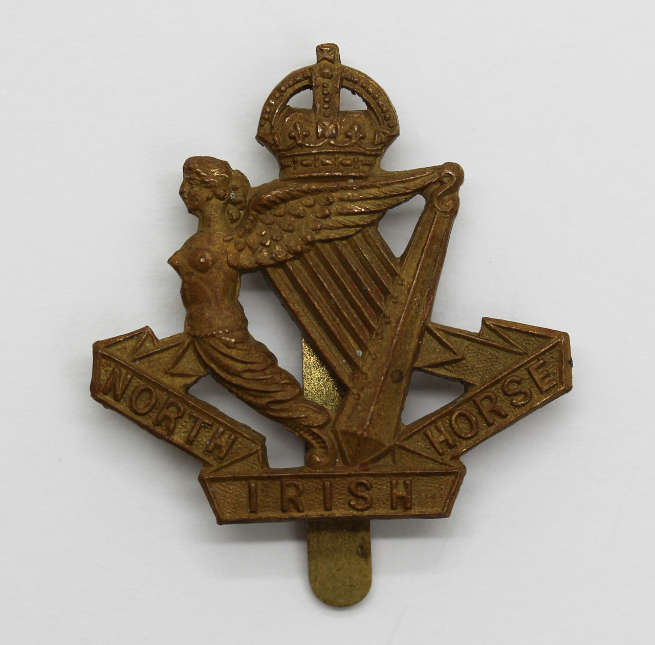 North Irish Horse Beret Badge - King's Crown