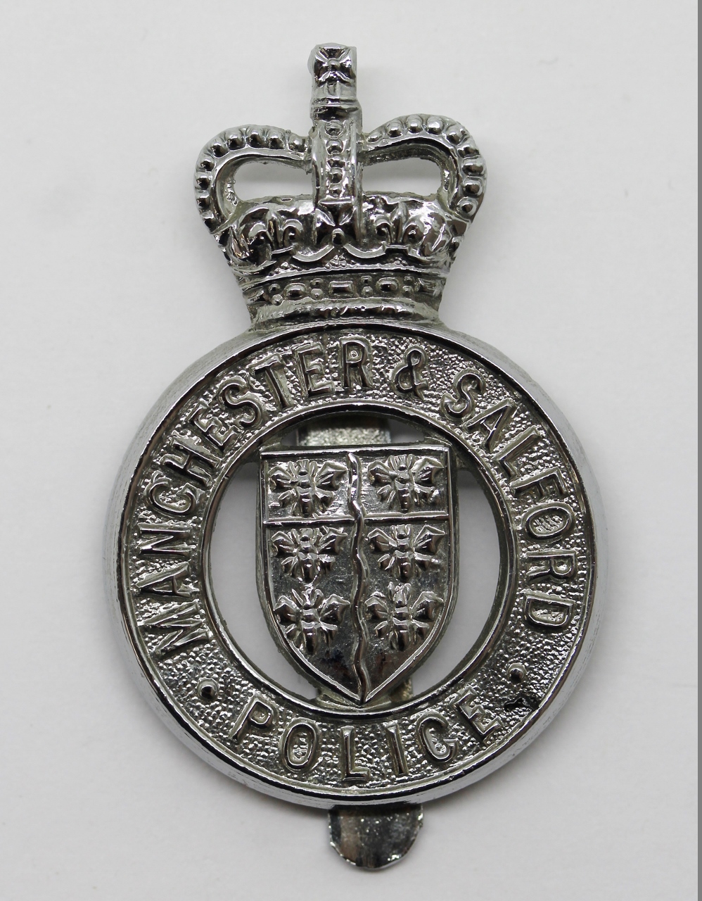 Manchester & Salford Police Cap Badge - Queen's Crown