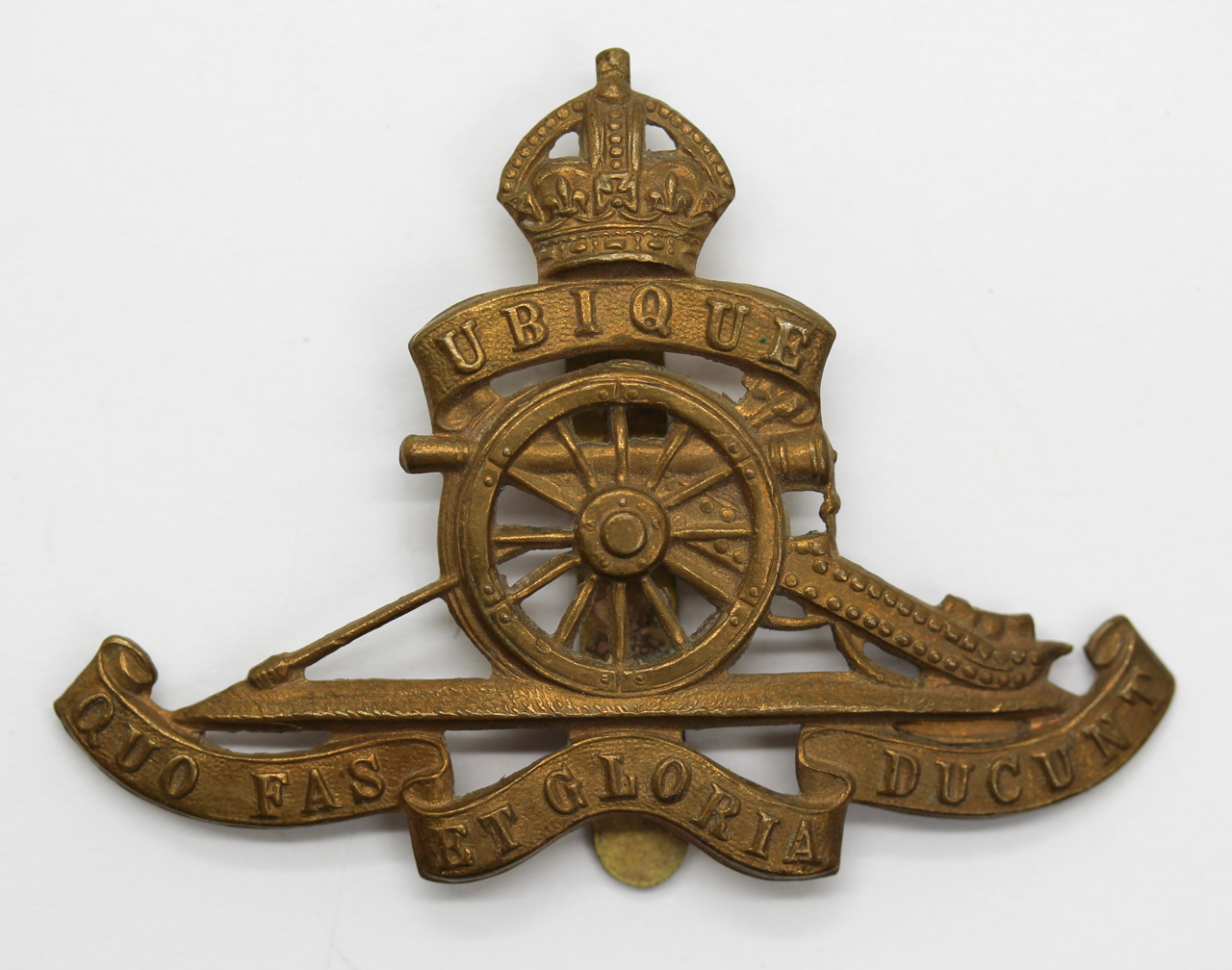Royal Artillery Cap Badge - King's Crown