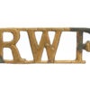 Royal Welsh Fusiliers (R.W.F.) Shoulder Title