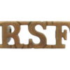 Royal Scots Fusiliers (R.S.F.) Shoulder Title