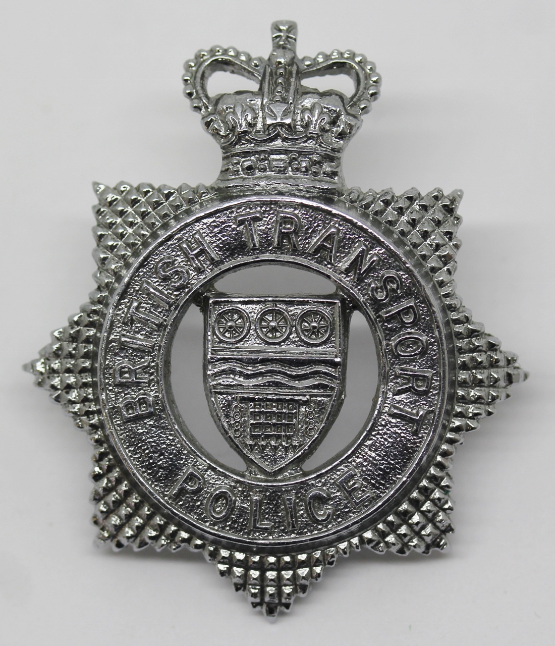 British Transport Police (B.T.P.) Cap Badge - Queen's Crown