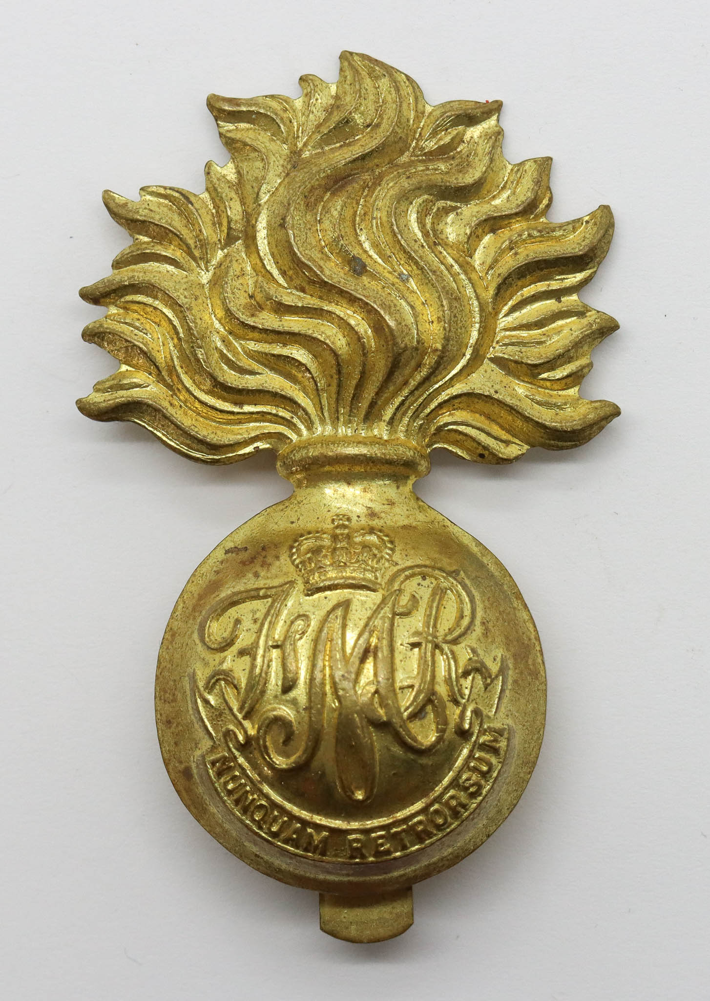 Canadian Les Fusiliers Mont Royal Cap Badge - Queen's Crown