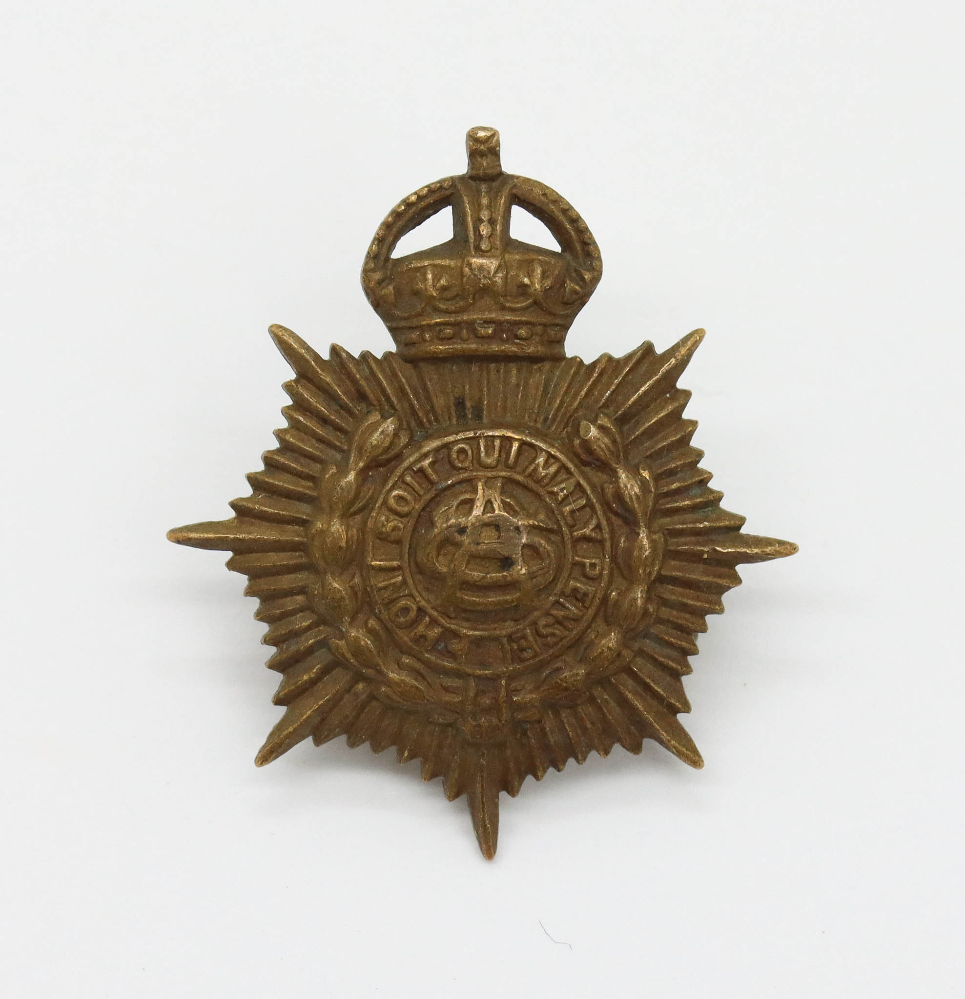 Army Service Corps (A.S.C.) Collar Badge - King's Crown