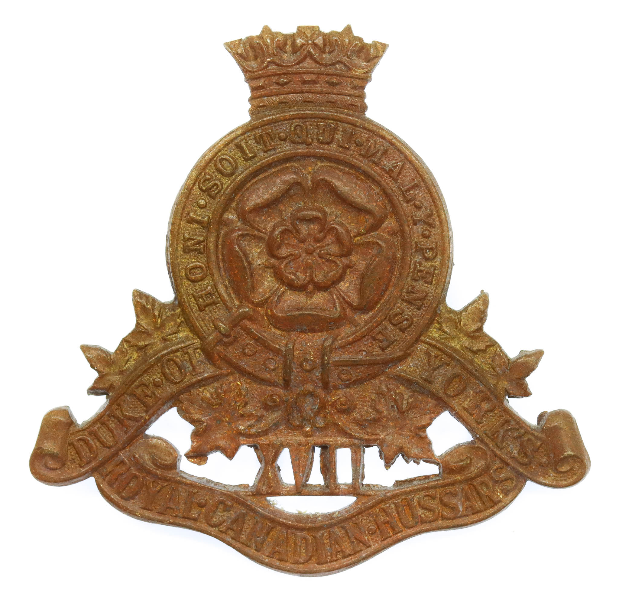 17th Duke of Yorks Royal Canadian Hussars Cap Badge