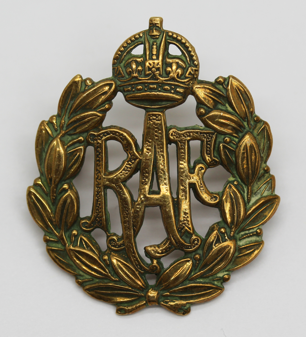 Royal Air Force (R.A.F.) Cap Badge - King's Crown