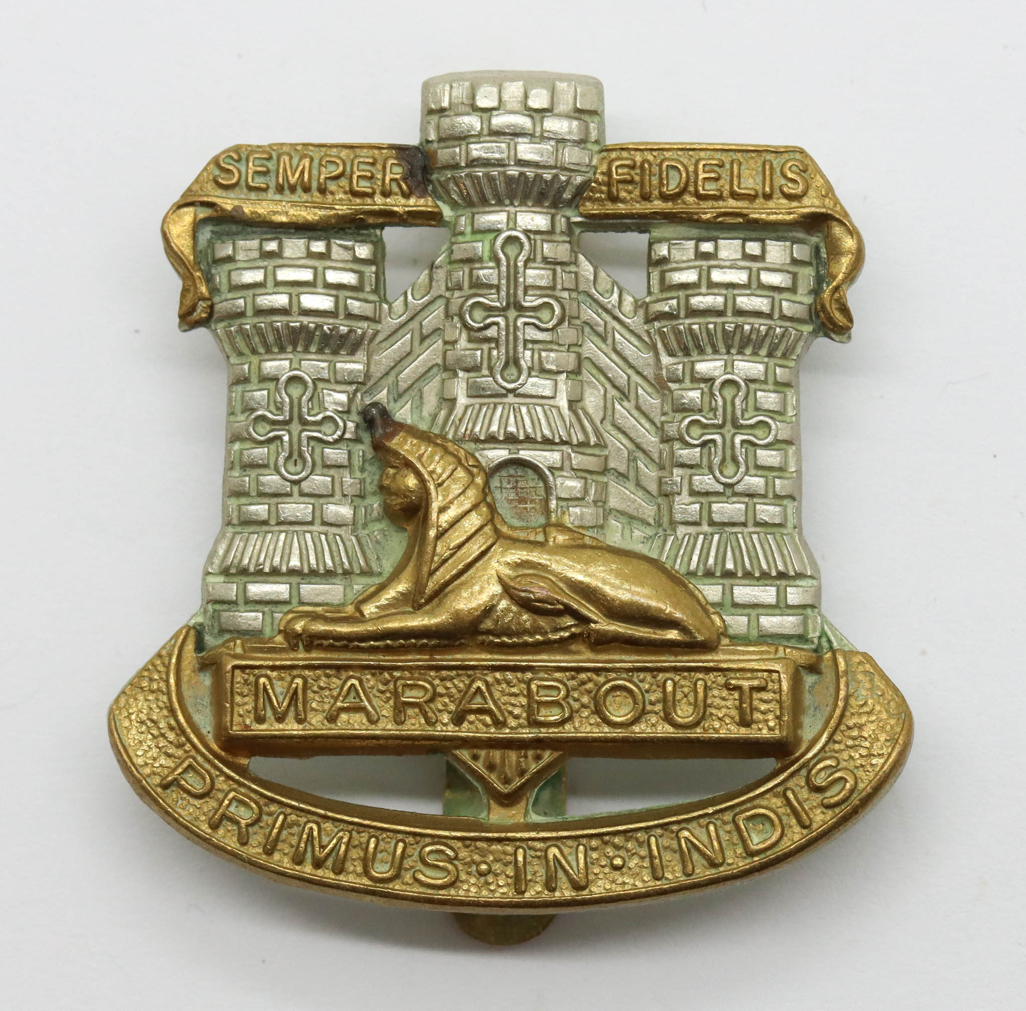 Devon & Dorset Regiment Bi-Metal Cap Badge