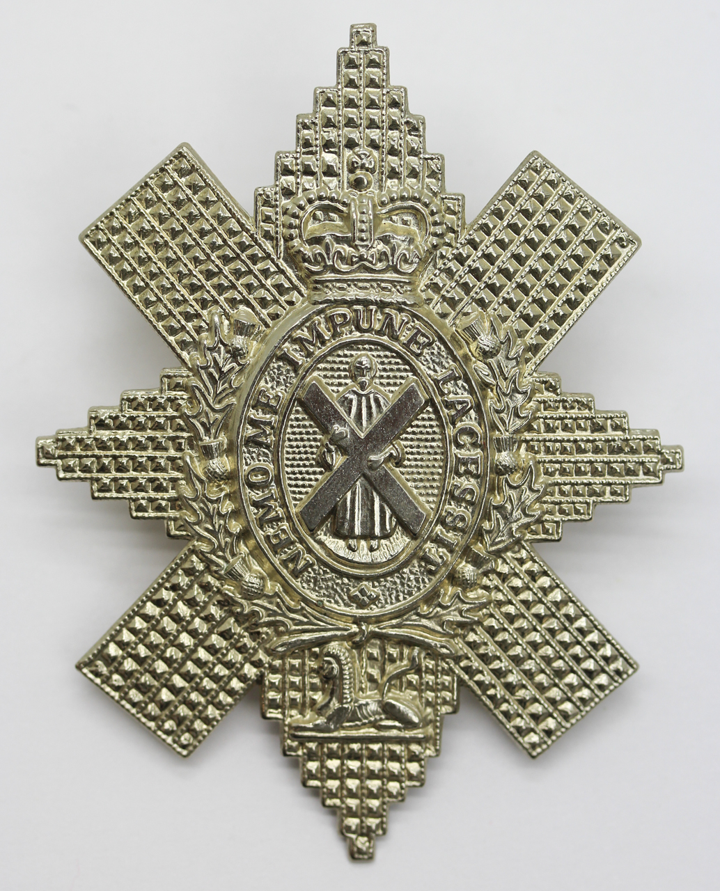 Black Watch (The Royal Highlanders) Cap Badge - Queen's Crown