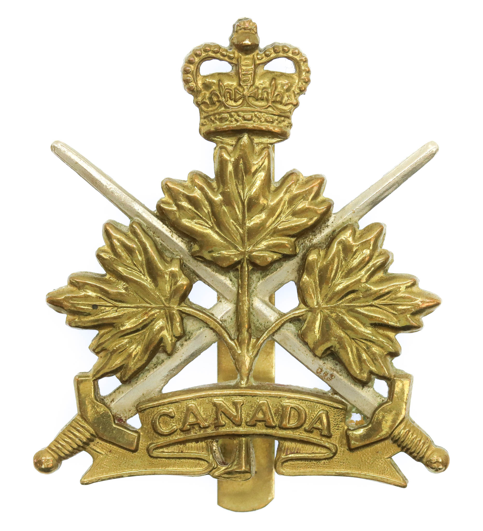 Canadian Army General Service Cap Badge - Queen's Crown