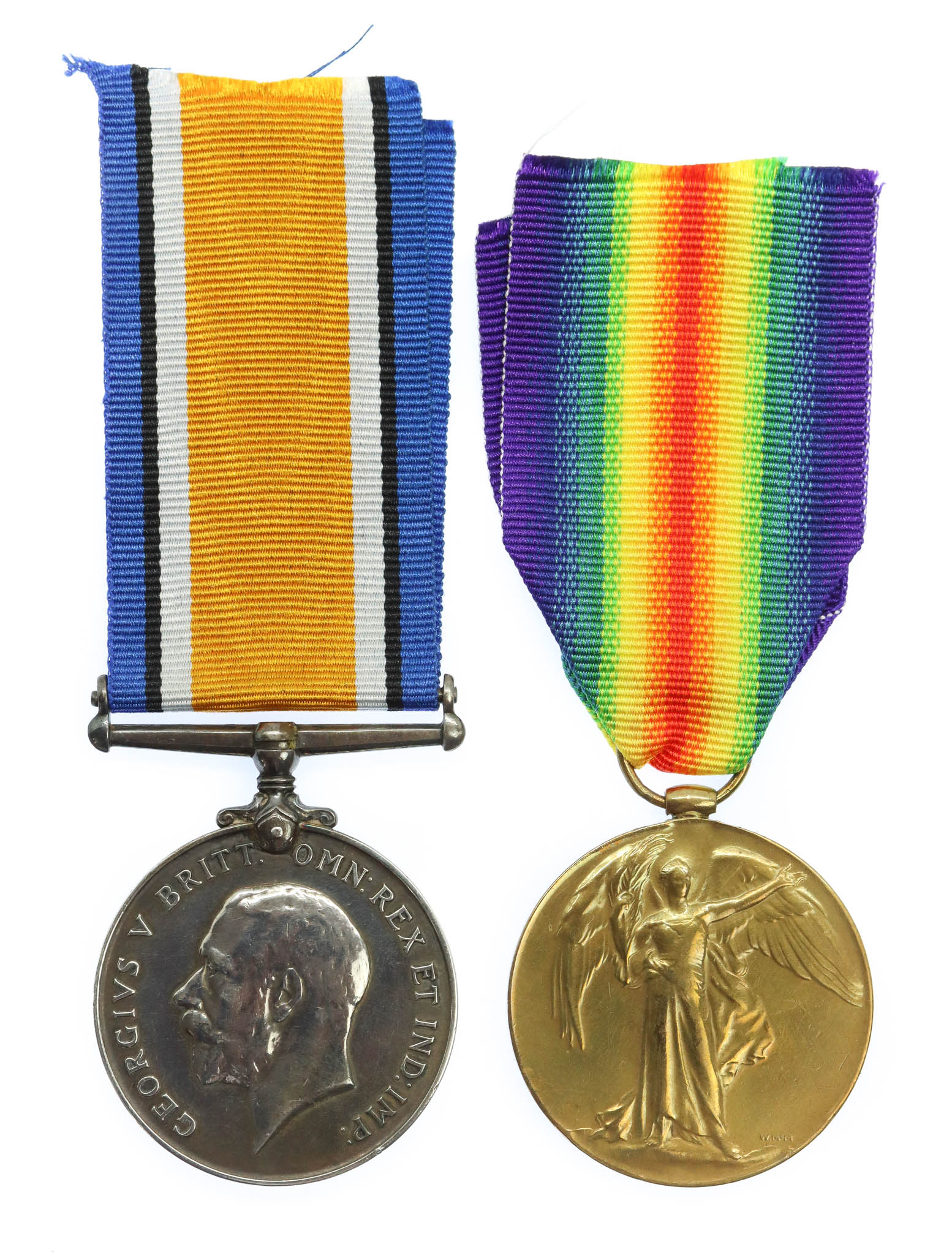 WW1 British War & Victory Medal Pair - Sgt. H. Cotton, 13th (Bantam) Bn. Yorkshire Regiment