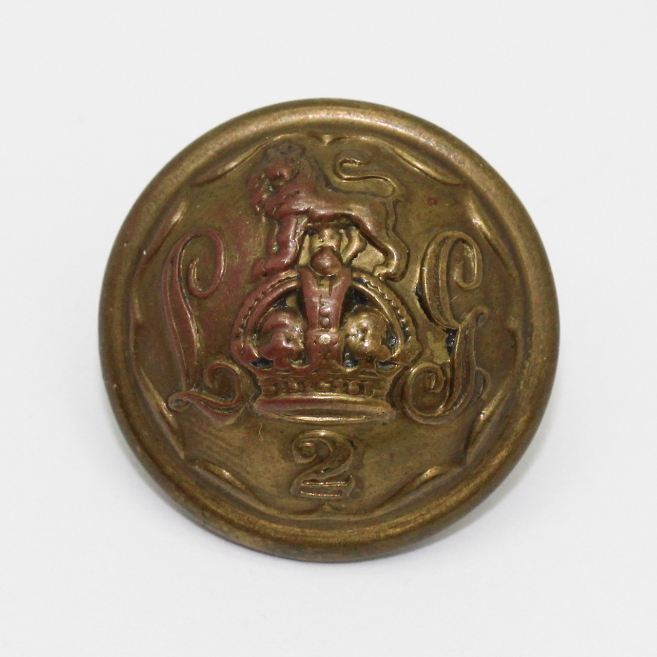 2nd Life Guards Other Ranks Button - King's Crown (Large)