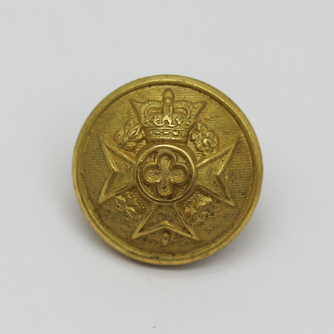 Royal Army Chaplain's Department Gilt Button - Queen's Crown (Small)