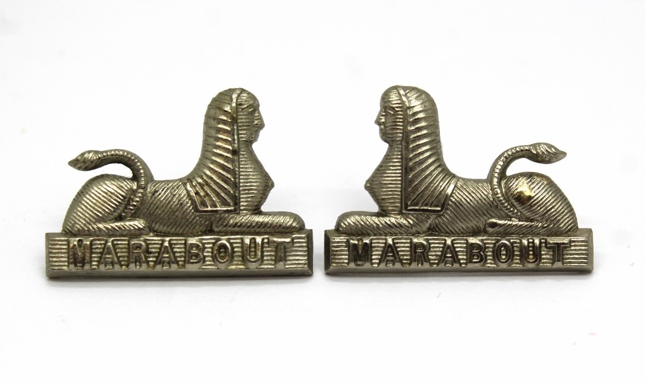 Pair of Dorset Regiment Collar Badges