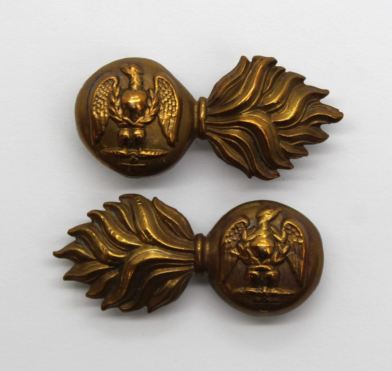 Pair of Royal Irish Fusiliers (Princess Victoria's) Collar Badges