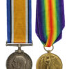 WW1 British War & Victory Medal Pair - Pte. C.W. Harris, Gloucestershire Regiment