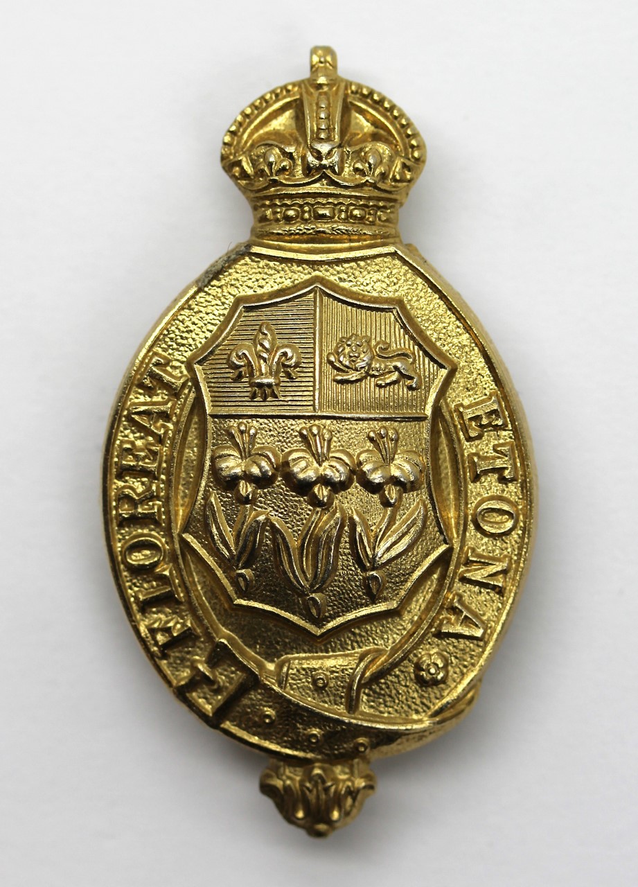 Eton College O.T.C. Cap Badge - King's Crown