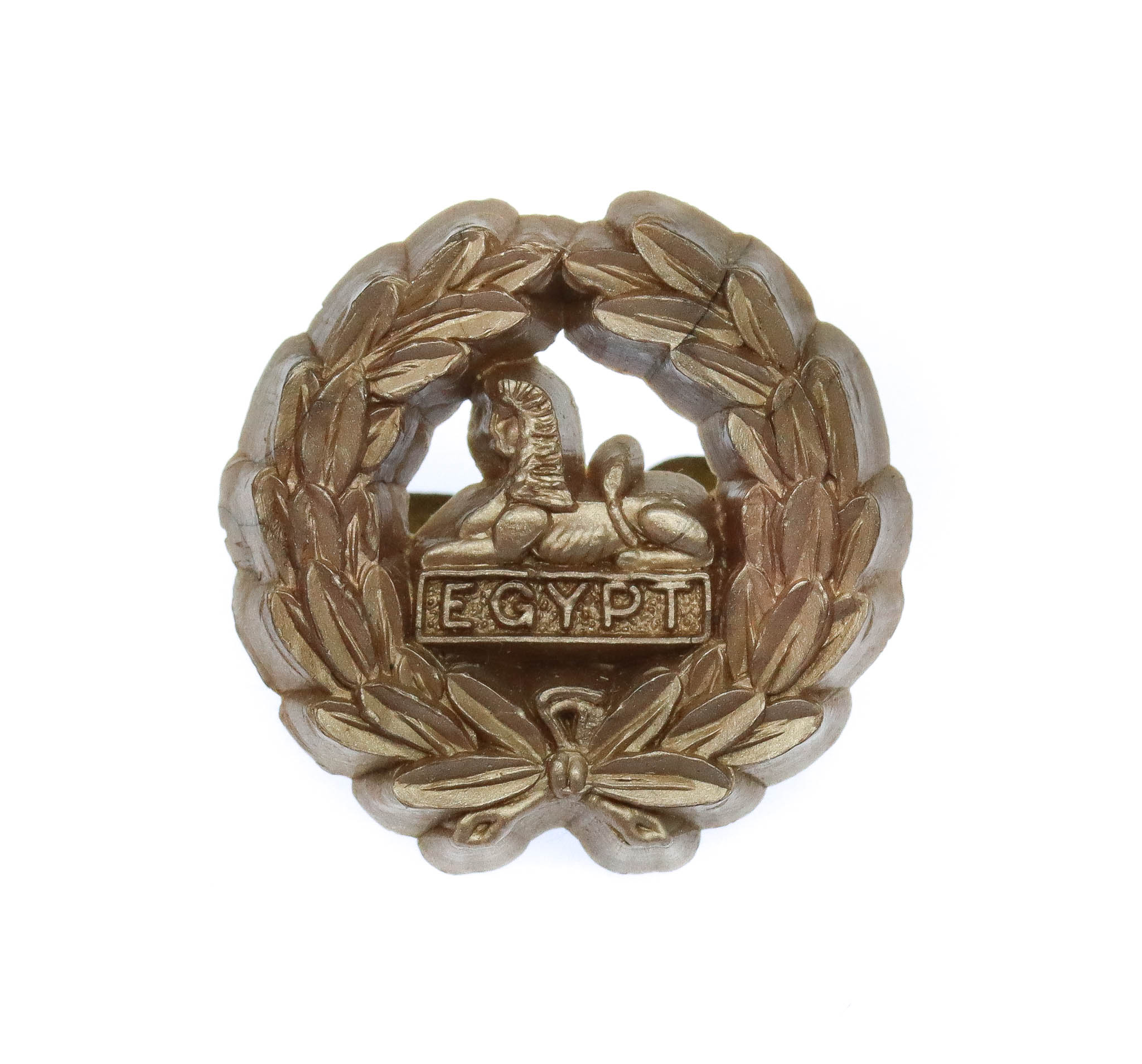 Gloucestershire Regiment WW2 Plastic Economy Back Cap Badge