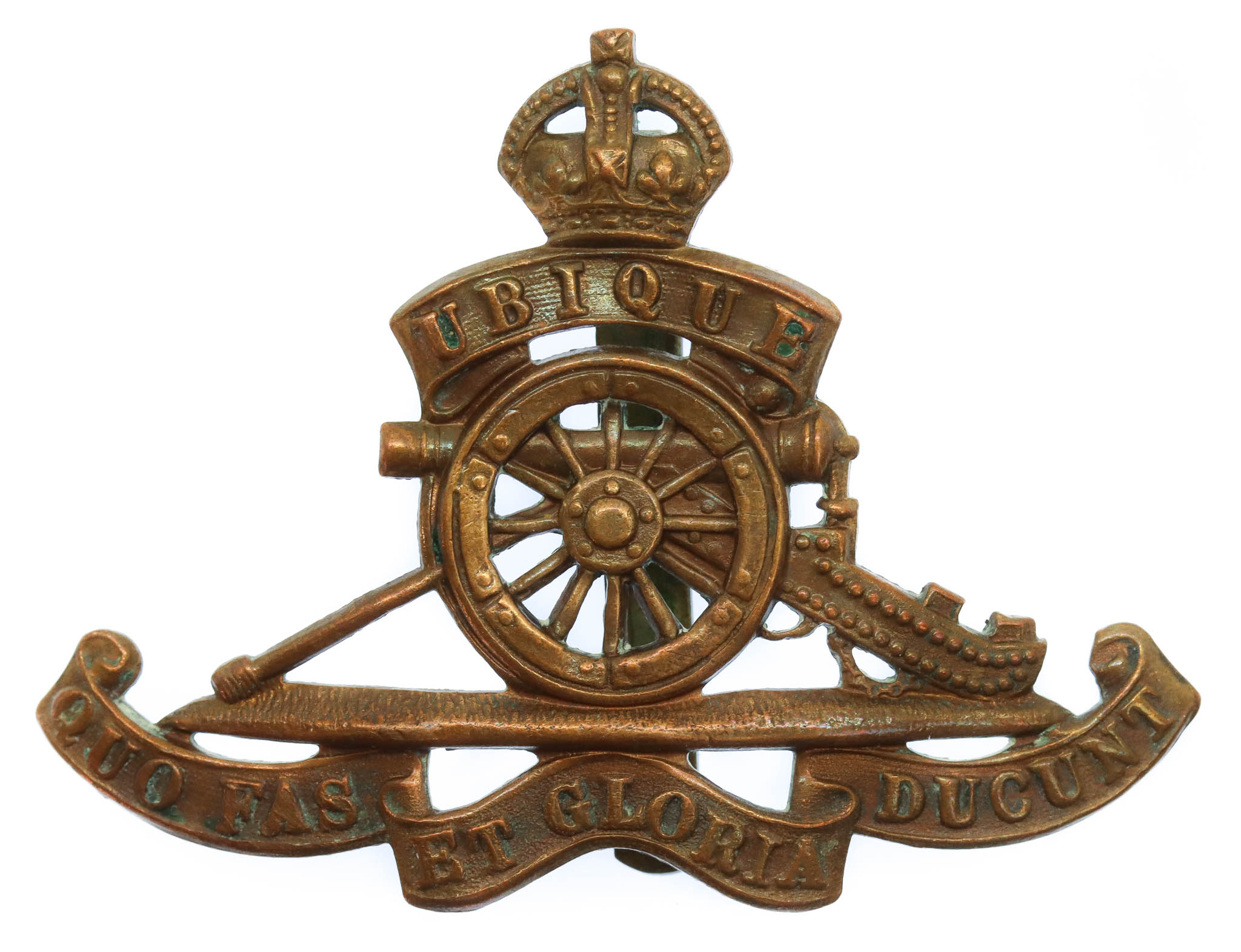 Royal Artillery Cap Badge - King's Crown