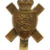 Royal Jersey Light Infantry Cap Badge - King's Crown