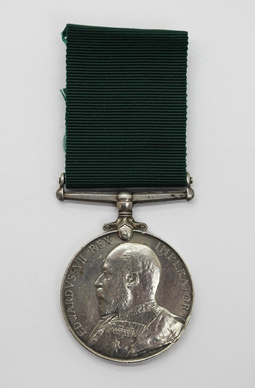 Edward VII Volunteer Long Service & Good Conduct Medal - Cpl. R. Parkinson, 9th Lancashire R.G.A.V. 