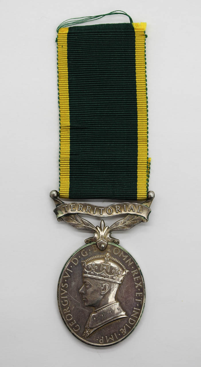 George VI Territorial Efficiency Medal - Sjt. F. Thrower, Royal Engineers