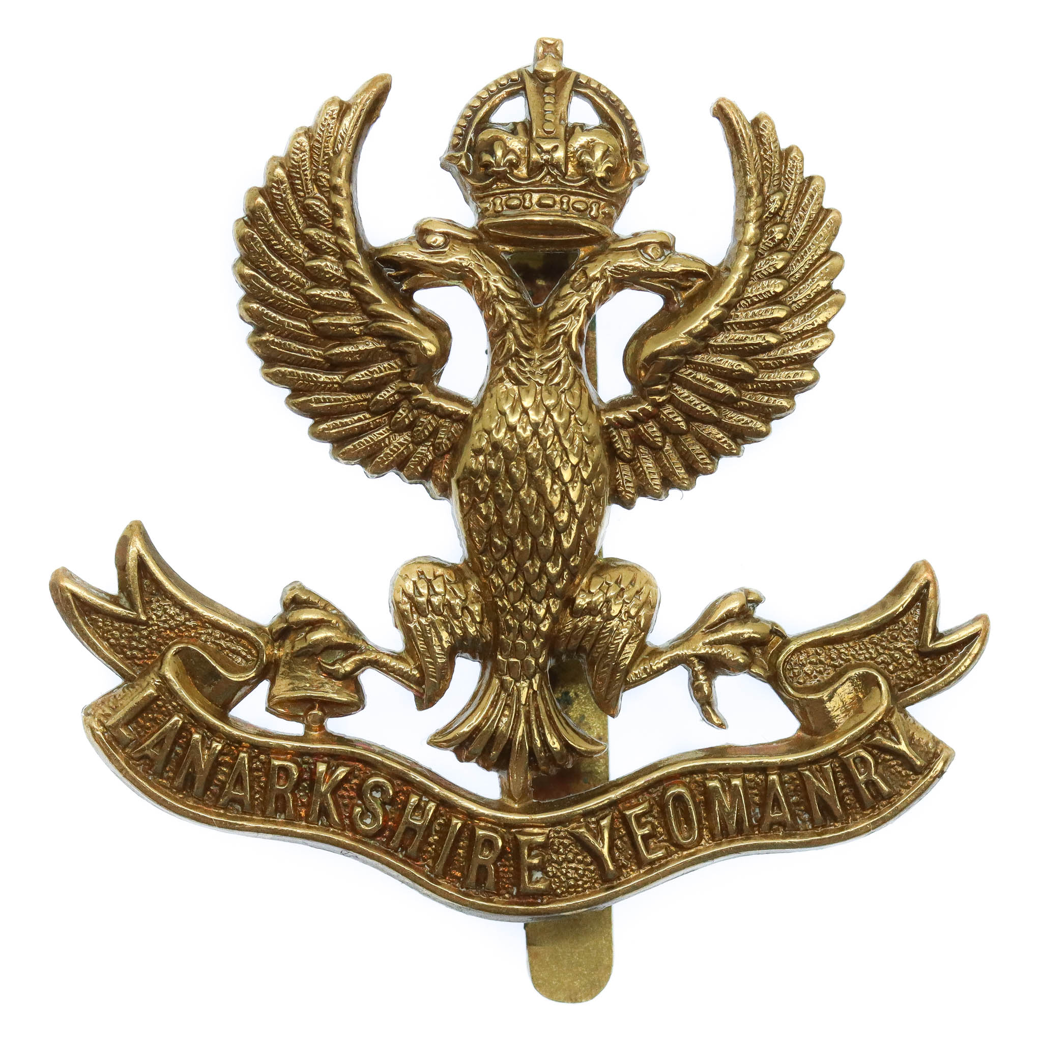 Lanarkshire Yeomanry Cap Badge - King's Crown