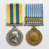 Queen's Korea and UN Korea Casualty Medal Pair - Gnr. M. Banbury, Royal Artillery - Died of Wounds