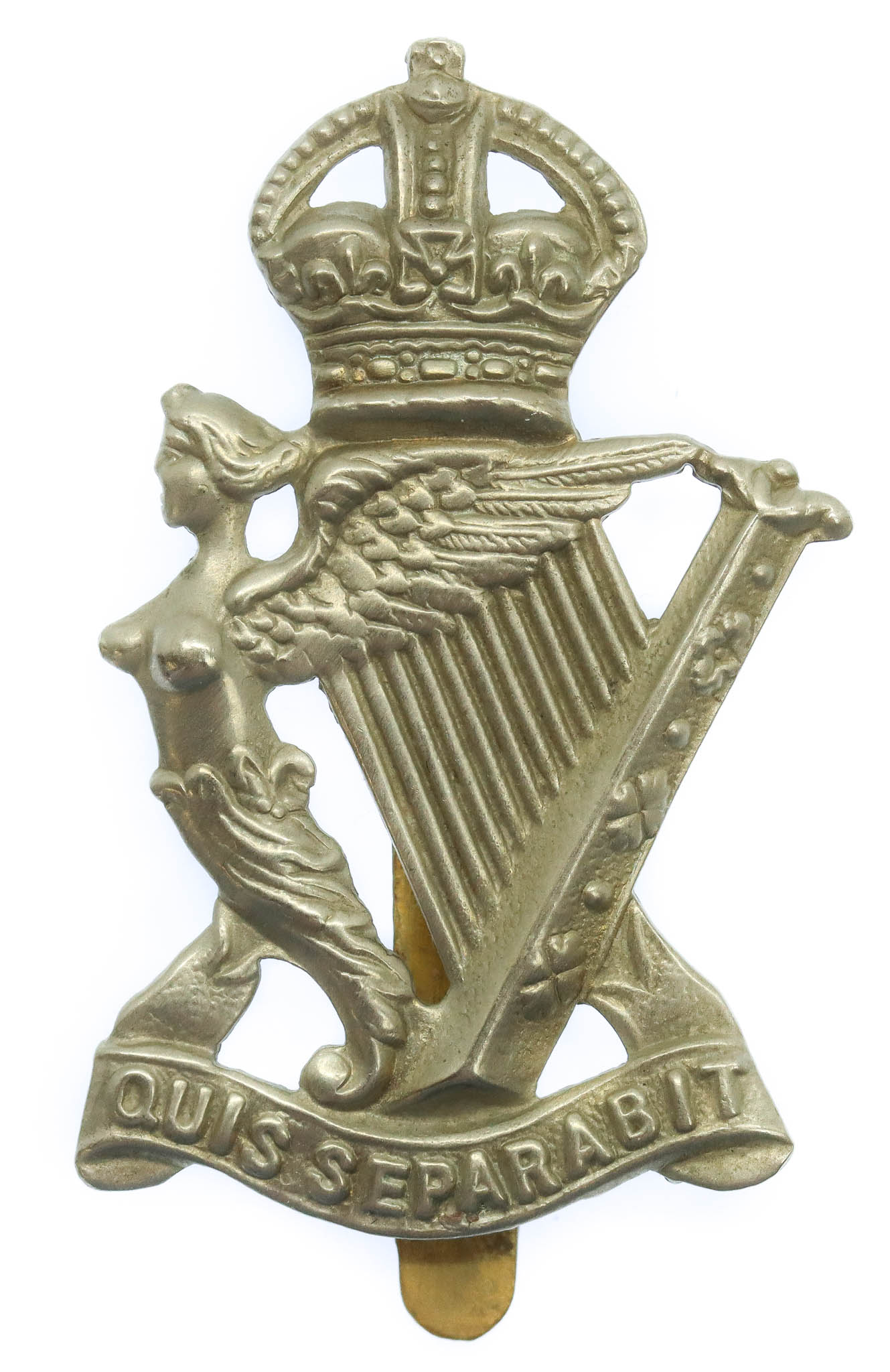 Royal Ulster Rifles Cap Badge - King's Crown