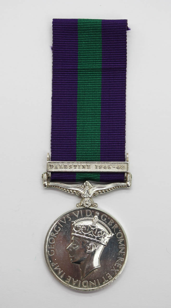 General Service Medal (Clasp - Palestine 1945-48) - Spr. R. Browning, Royal Engineers