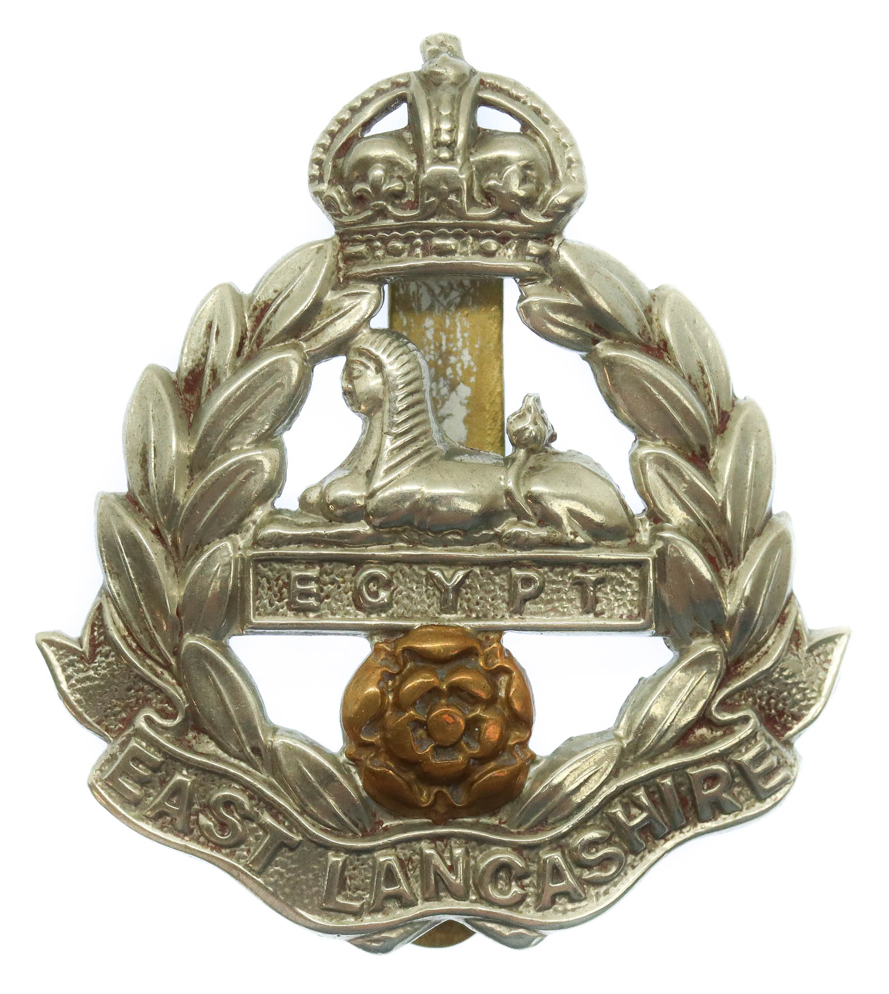 East Lancashire Regiment Cap Badge - King's Crown