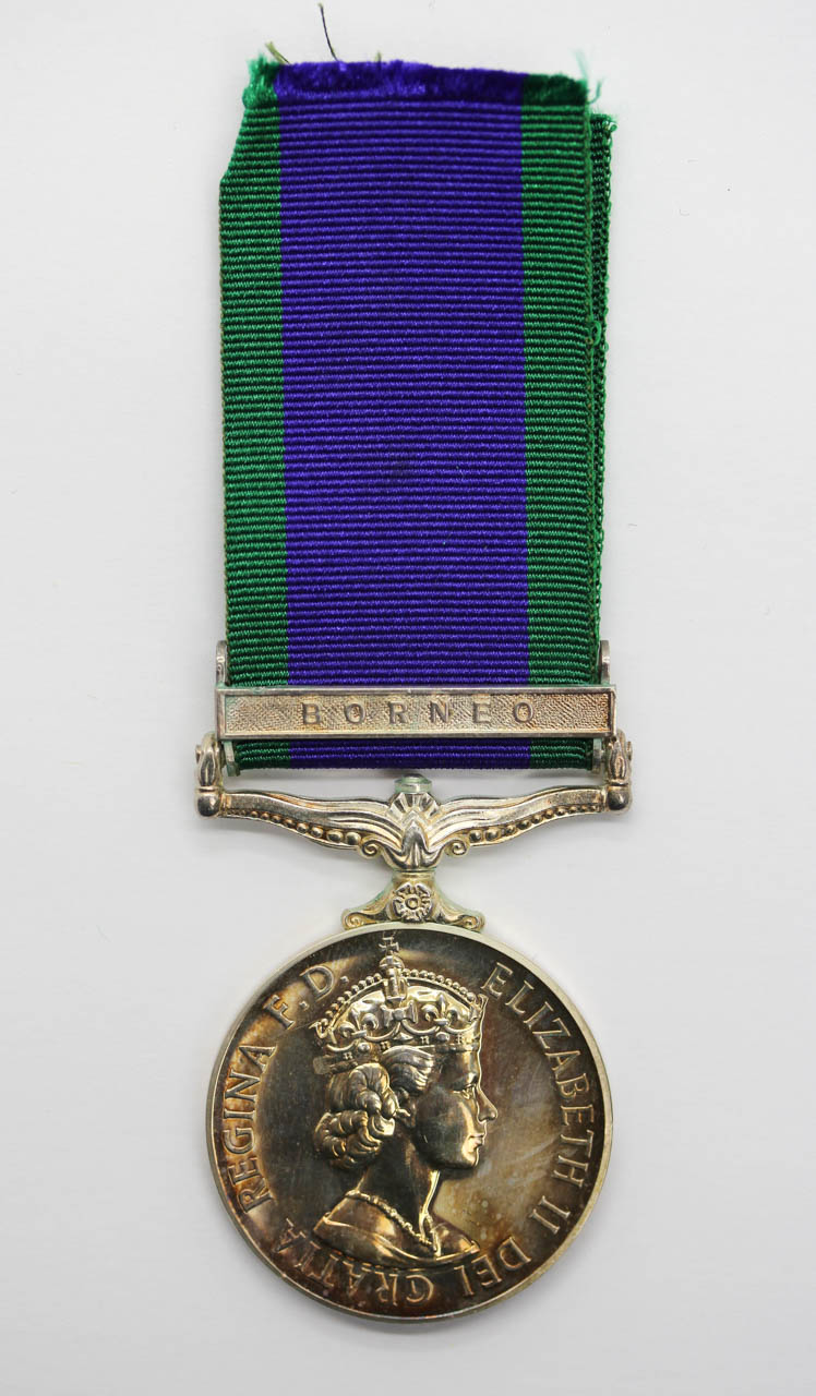 Campaign Service Medal (Clasp - Borneo) - SAC. R. Platford, Royal Air Force