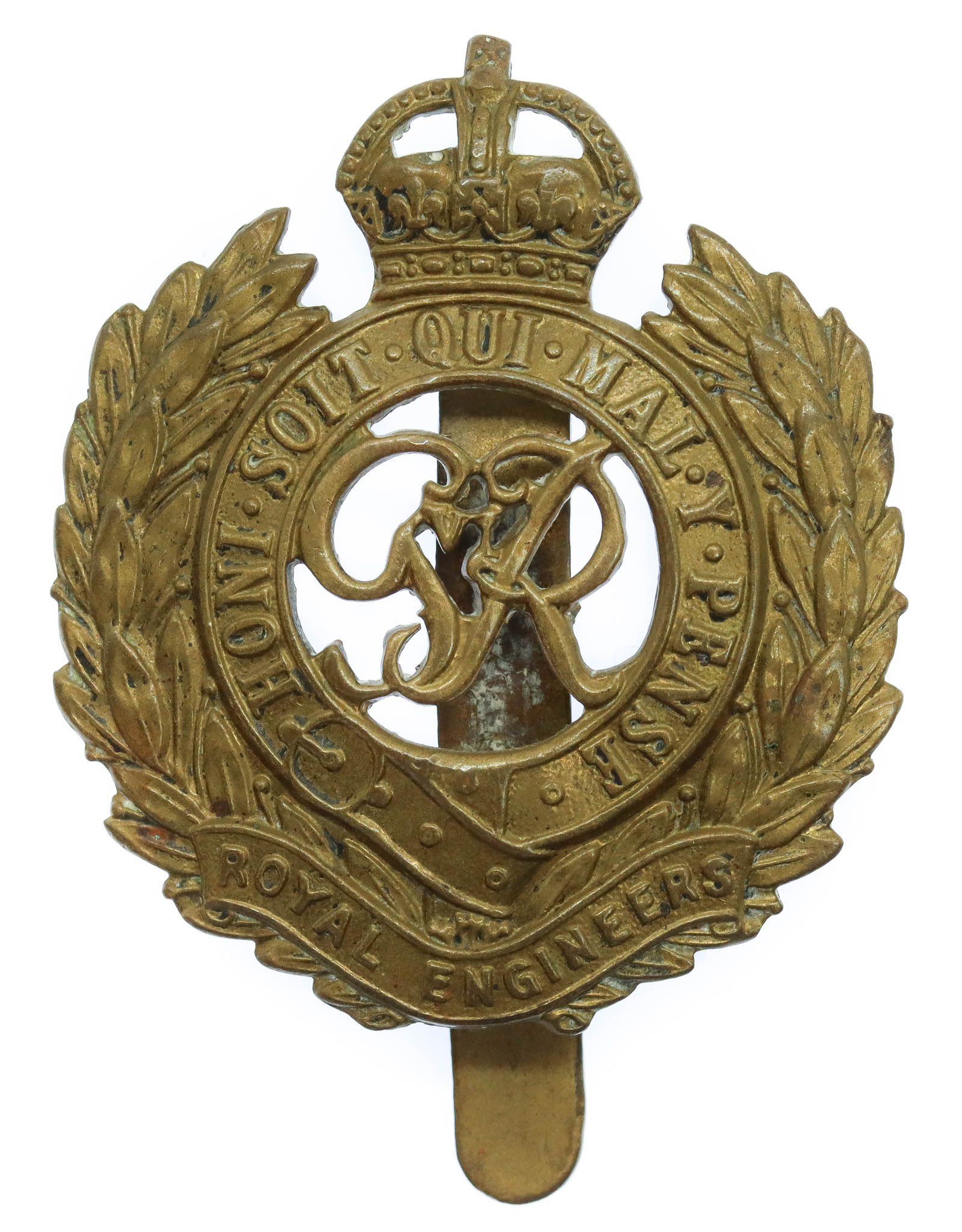 George VI Royal Engineers Cap Badge
