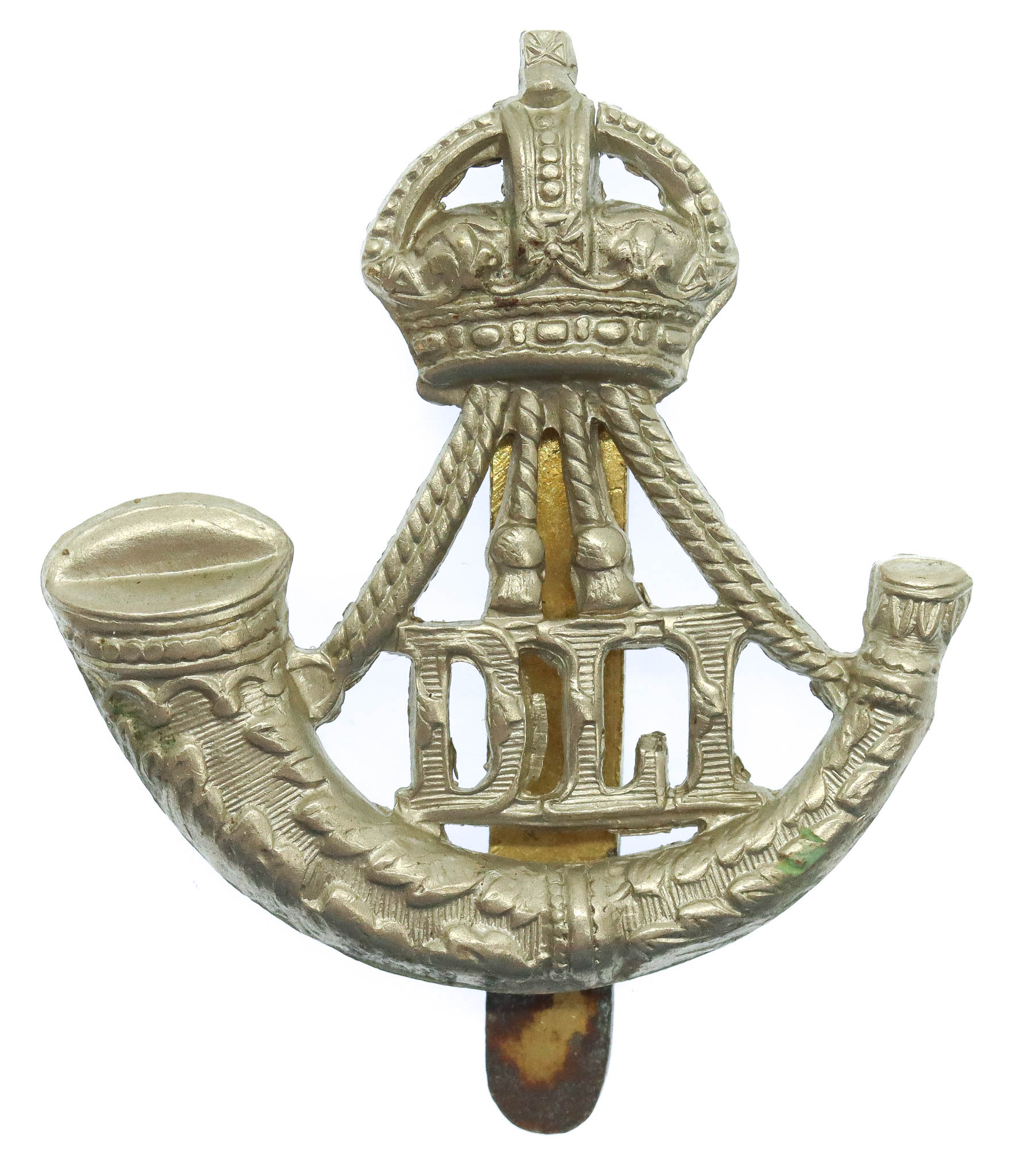 Durham Light Infantry (D.L.I.) Cap Badge - King's Crown