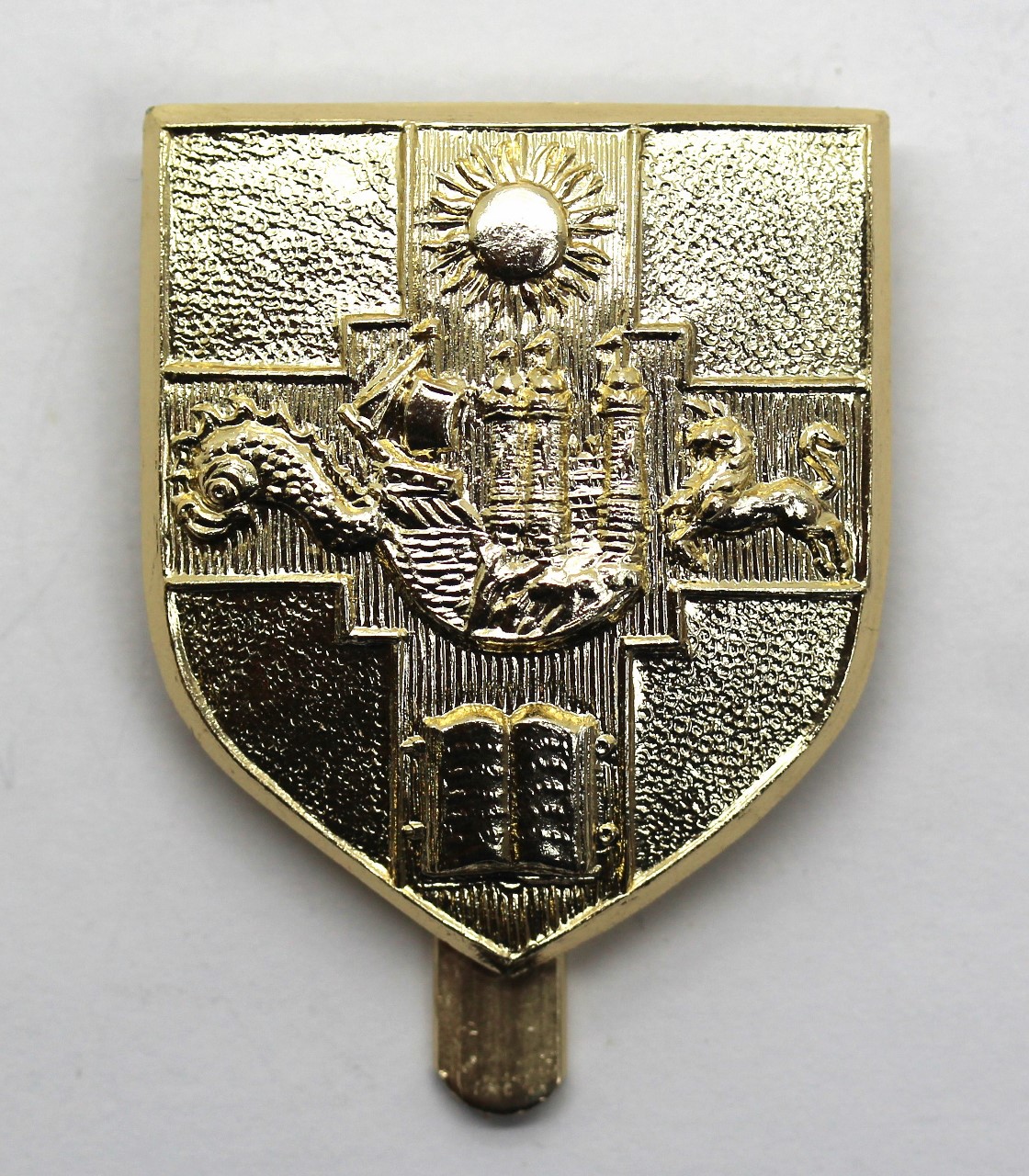 Bristol University O.T.C. Anodised (Staybrite) Cap Badge