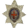 Coldstream Guards Officer's Silver & Enamel Cap Badge 