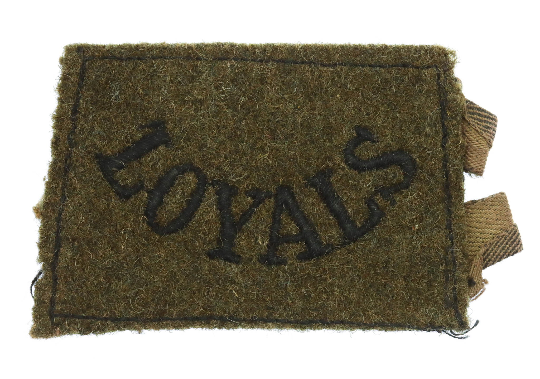The Loyal Regiment (LOYALS) WW2 Cloth Slip On Shoulder Title