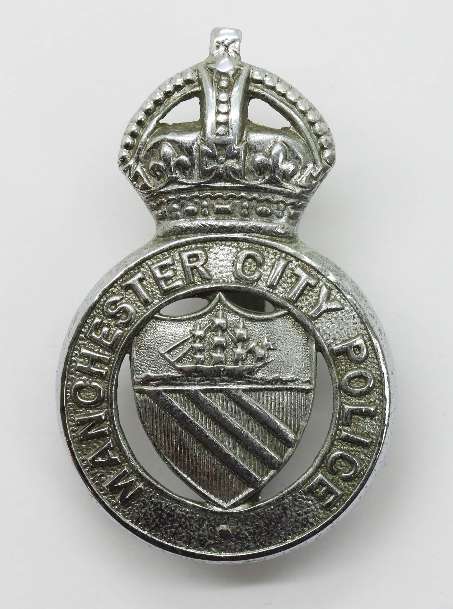 Manchester City Police Cap Badge - King's Crown